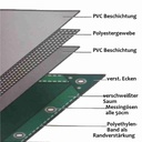 λευκό 650 g/m² PVC 4 x 5m (20m²) μουσαμάς-0