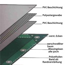 λευκό 650 g/m² PVC 4 x 8m (32m²) Κάλυμμα-0