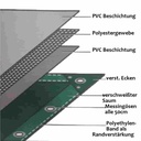 πράσινο 650 g/m² PVC 2,5 x 4,5m (11,25m²) μουσαμάς-0