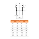 HTsafeDA Διπλός κλάδος DN/OD 110/50/50 67 Μοίρες-1