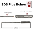 Τρυπάνι σφυριού για SDS-PLUS 4-κόπτες Ø 18,0mm x 210mm μήκος-0