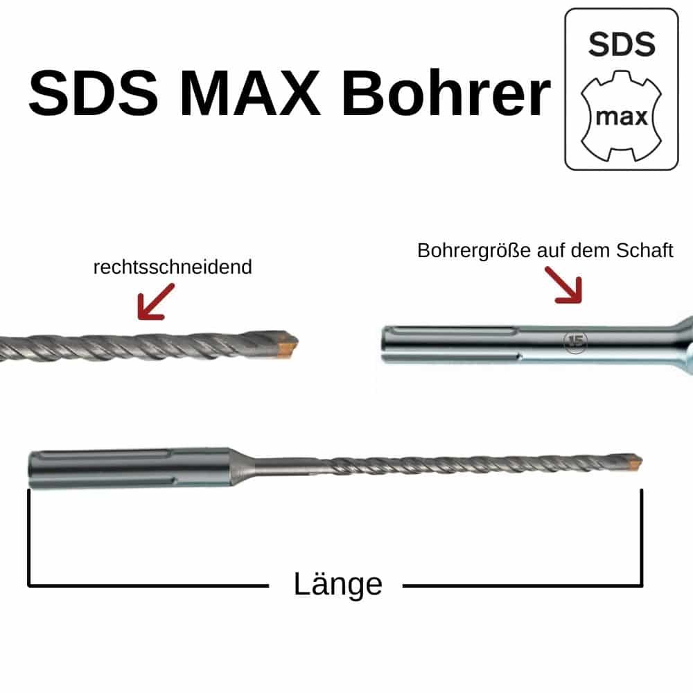 Τρυπάνι σφυριού για SDS-MAX 4-κόπτες Ø 20, 0mm x 920mm μήκος-0