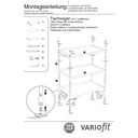 Μεγάλο τραπέζι με 3 επίπεδα, στεφάνη 40 mm ύψος + EasySTOP-1