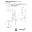 Διπλό καρότσι με χειρολαβές 250 kg Τύπος L + EasySTOP-0