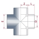 PVC - U Σταυρός Σύνδεσμος 25 mm PN16-0