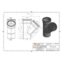 KGEA Διακλάδωση DN/OD 110/110 45 Μοίρες-1