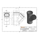 KGEA Διακλάδωση DN/OD 125/110 45 Μοίρες-1