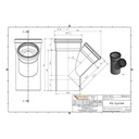 KGEA Διακλάδωση DN/OD 160/125 45 Μοίρες-1