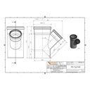 KGEA Διακλάδωση DN/OD 160/110 45 Μοίρες-1