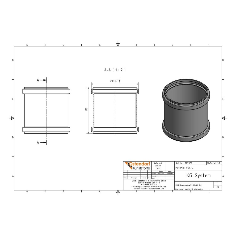 KGU Sliding Sleeve DN/OD 160-1