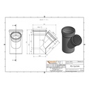 KGEA Διακλάδωση DN/OD 315/250 45 Μοίρες-1