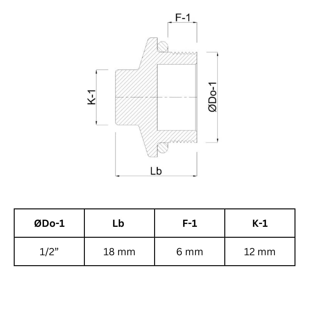 Threaded Fitting Brass Plug 1/2" M-0