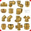 Threaded Fitting Brass Double Nipple Reduced 1 1/2" M x 2" M-1