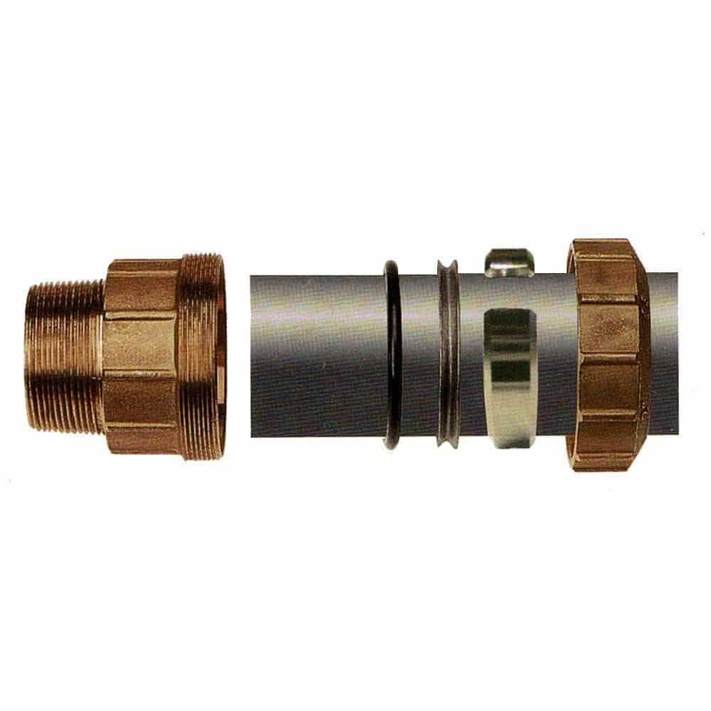 Brass PE Pipe Fitting Coupling IG 40x1 1/4"-0