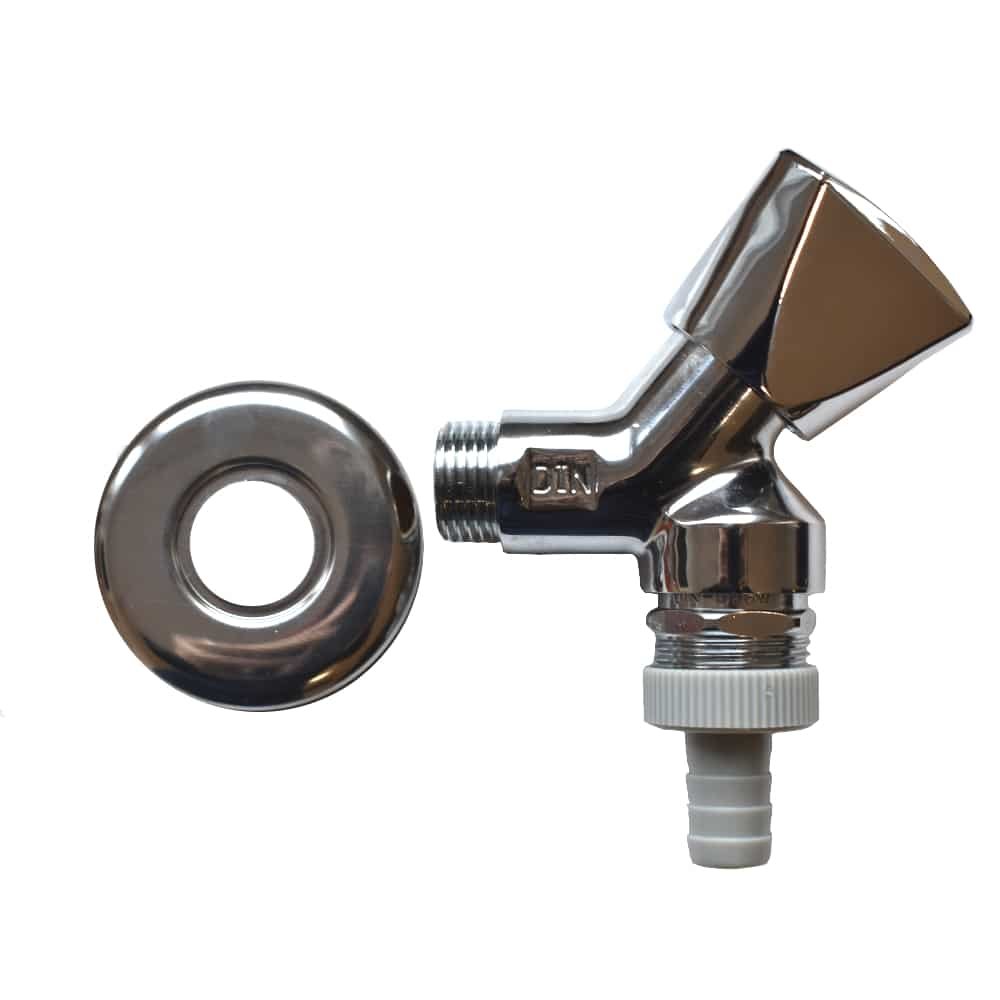 Device Angle Seat Valve with Aerator - Hood Handle 1/2"