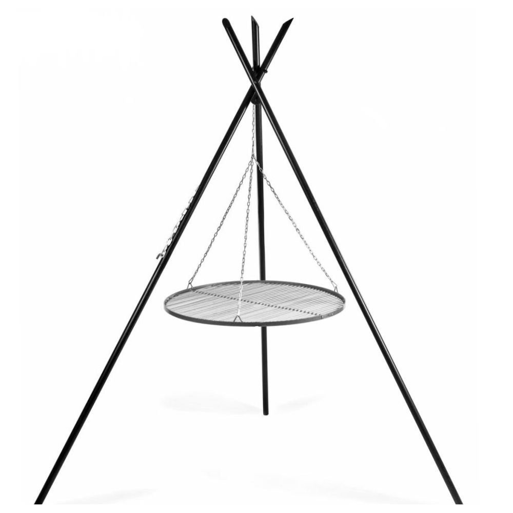 Περιστρεφόμενη σχάρα "TIPI" 210 cm + Σχάρα 80 cm από ανοξείδωτο χάλυβα