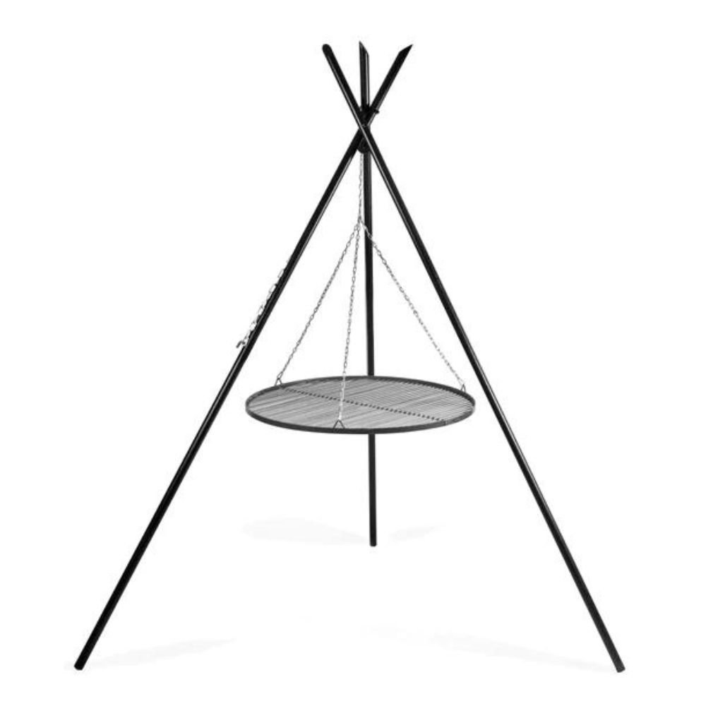 Ψησταριά κήπου "TIPI" 210 cm + Σχάρα 50 cm από φυσικό ατσάλι