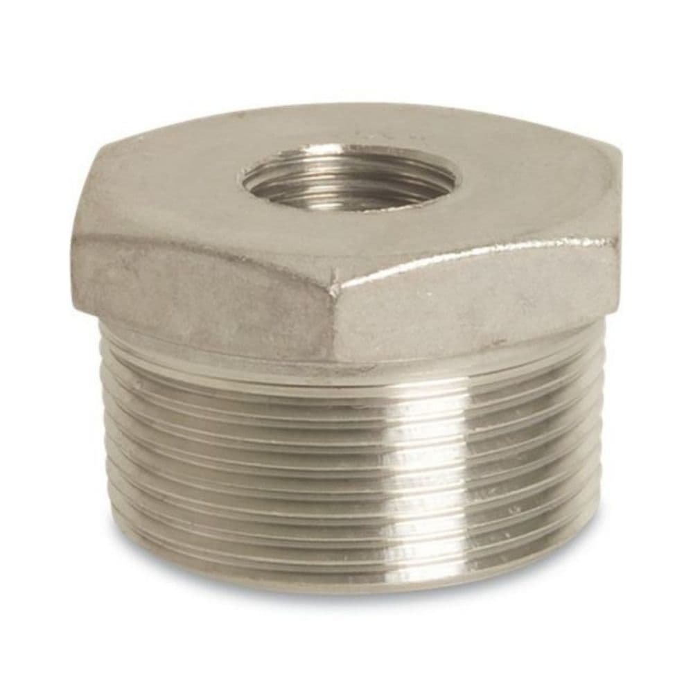 Threaded Fitting Stainless Steel Reducer 1 1/4" M x 1" F