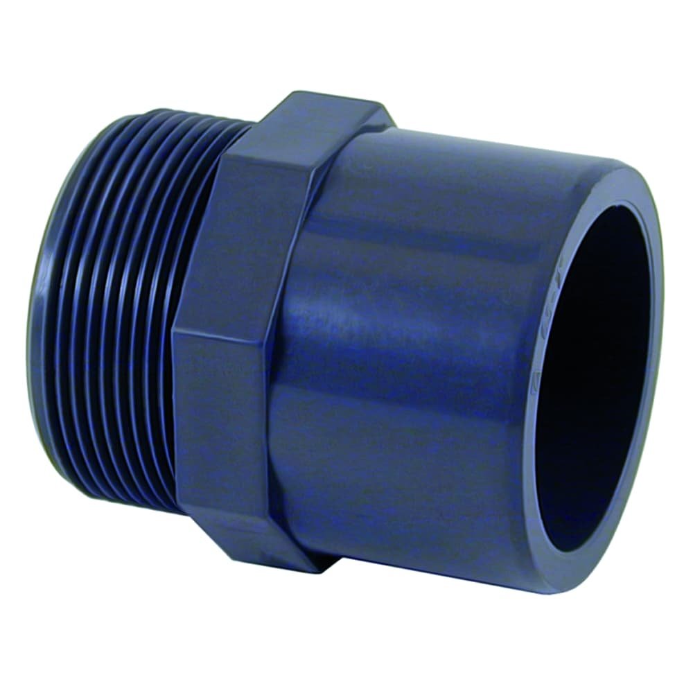 PVC-U Transition Socket x Male Thread 50-40mm x 1 1/2" PN10