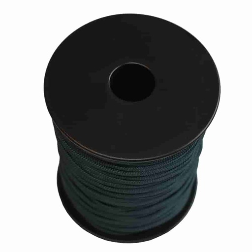 [BONI-42156-1] Σχοινί στερέωσης PP πλεκτό 2,5mm μαύρο/πράσινο 25m