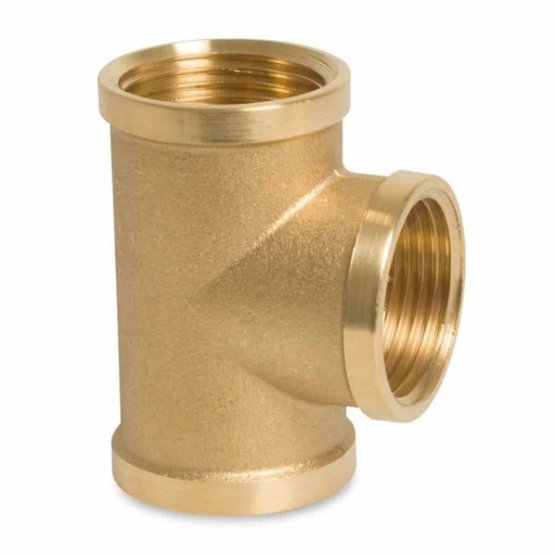 [BONI-34601K] Threaded Fitting Brass T-Piece 1/2" FF