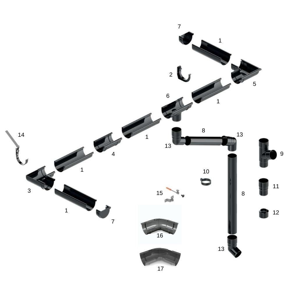 Άγκιστρο για PVC-Βραχίονα (Μεταλλικό) 120mm-5