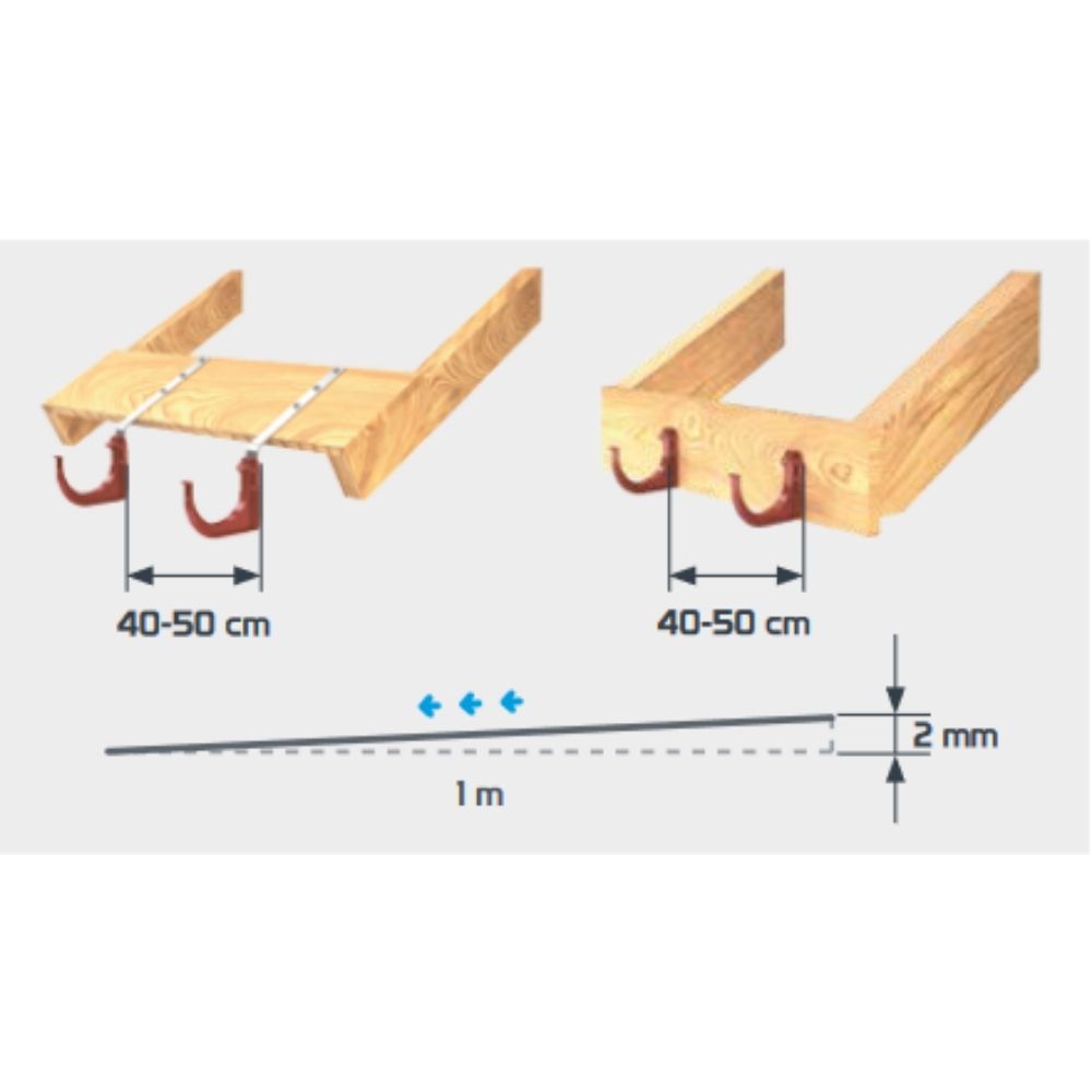 Άγκιστρο για PVC-Βραχίονα (Μεταλλικό) 120mm-6