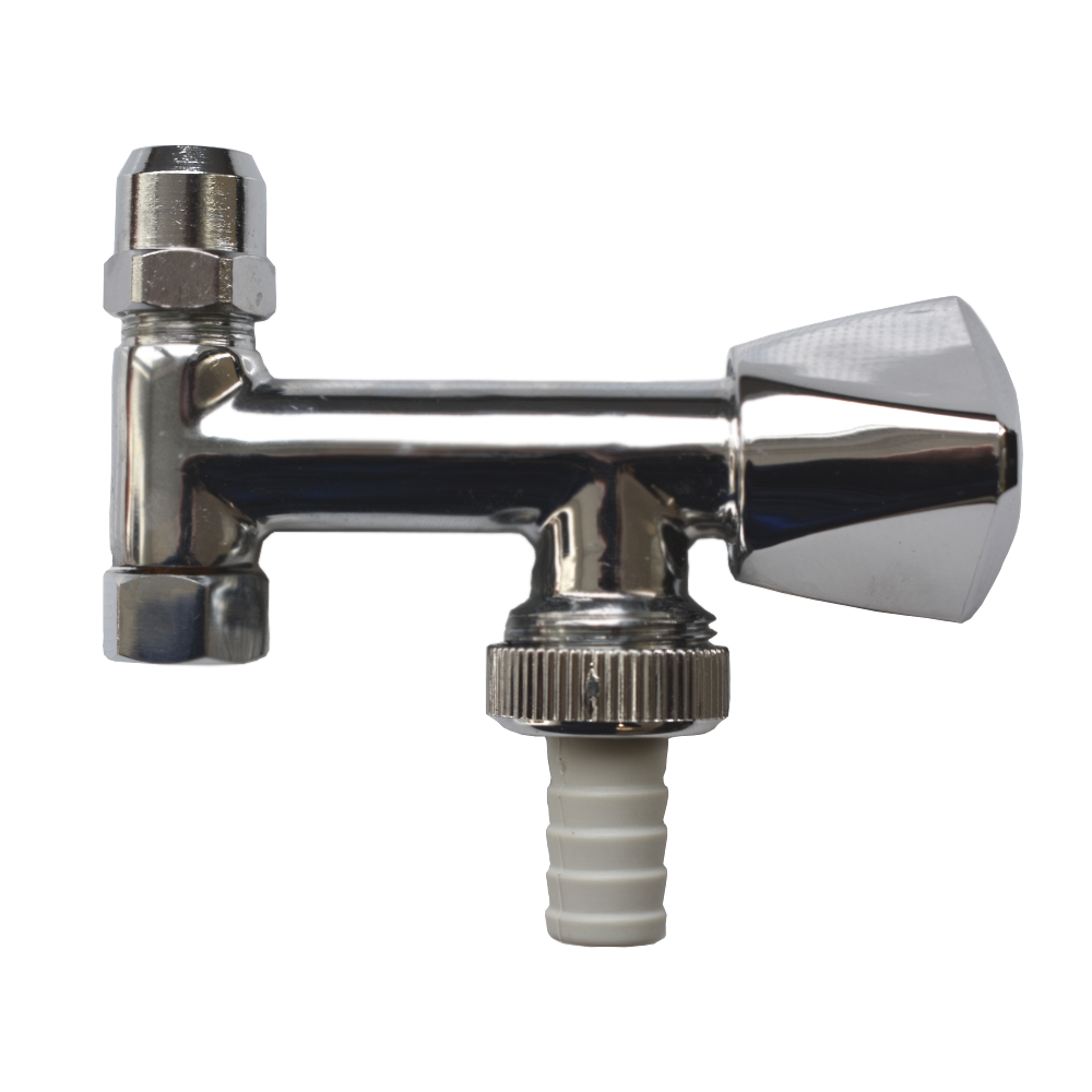 Device Angle Seat Valve with Aerator - Hood Handle 1/2"-11